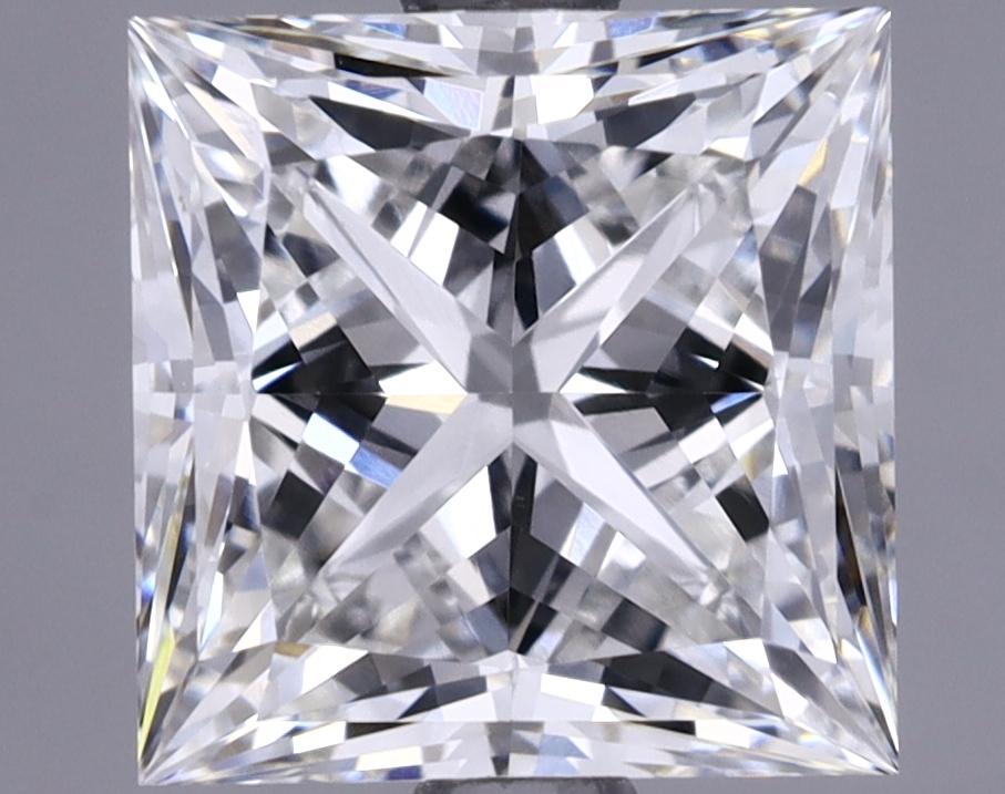 2.42 Carat Princess Shaped Ideal Cut VVS2 IGI Certified Lab Grown Diamond