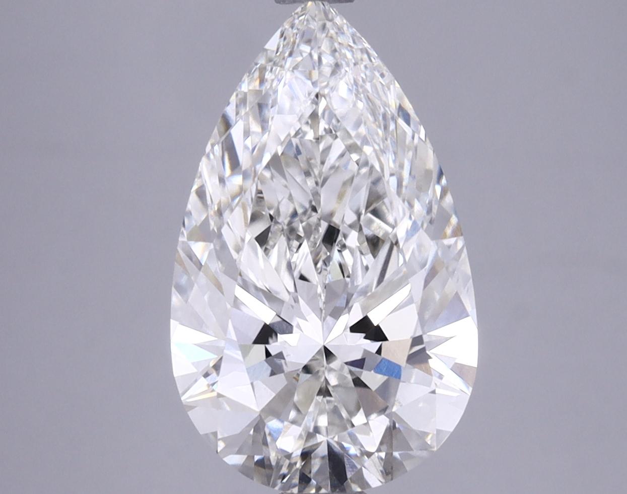 3.39 Carat Pear Shaped Ideal Cut VS1 IGI Certified Lab Grown Diamond