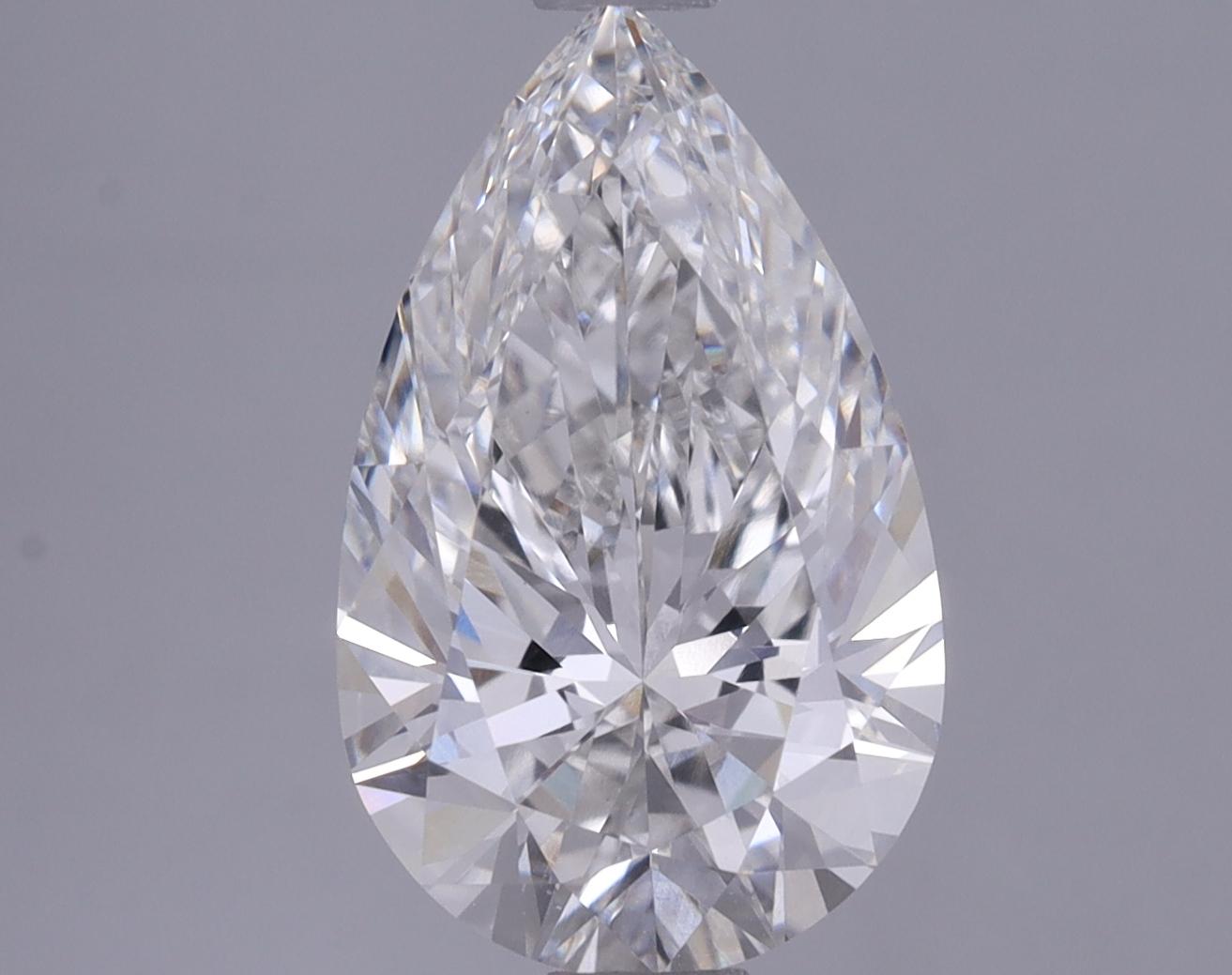 2.1 Carat Pear Shaped Ideal Cut VS1 IGI Certified Lab Grown Diamond