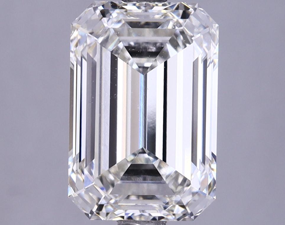 3.2 Carat Emerald Shaped Ideal Cut VVS2 IGI Certified Lab Grown Diamond