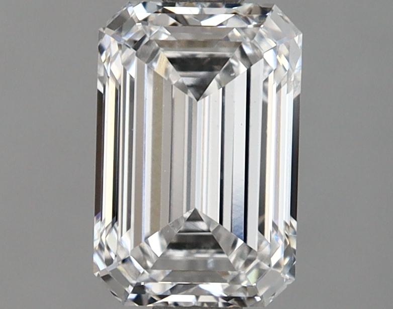 1.38 Carat Emerald Shaped Excellent Cut VVS2 IGI Certified Lab Grown Diamond