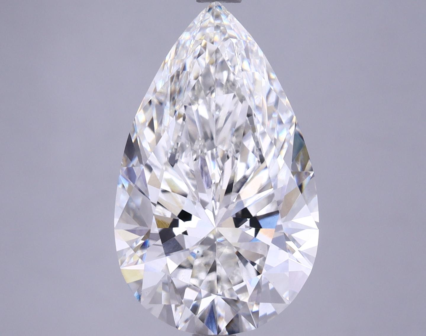 4.83 Carat Pear Shaped Ideal Cut VS1 GIA Certified Lab Grown Diamond