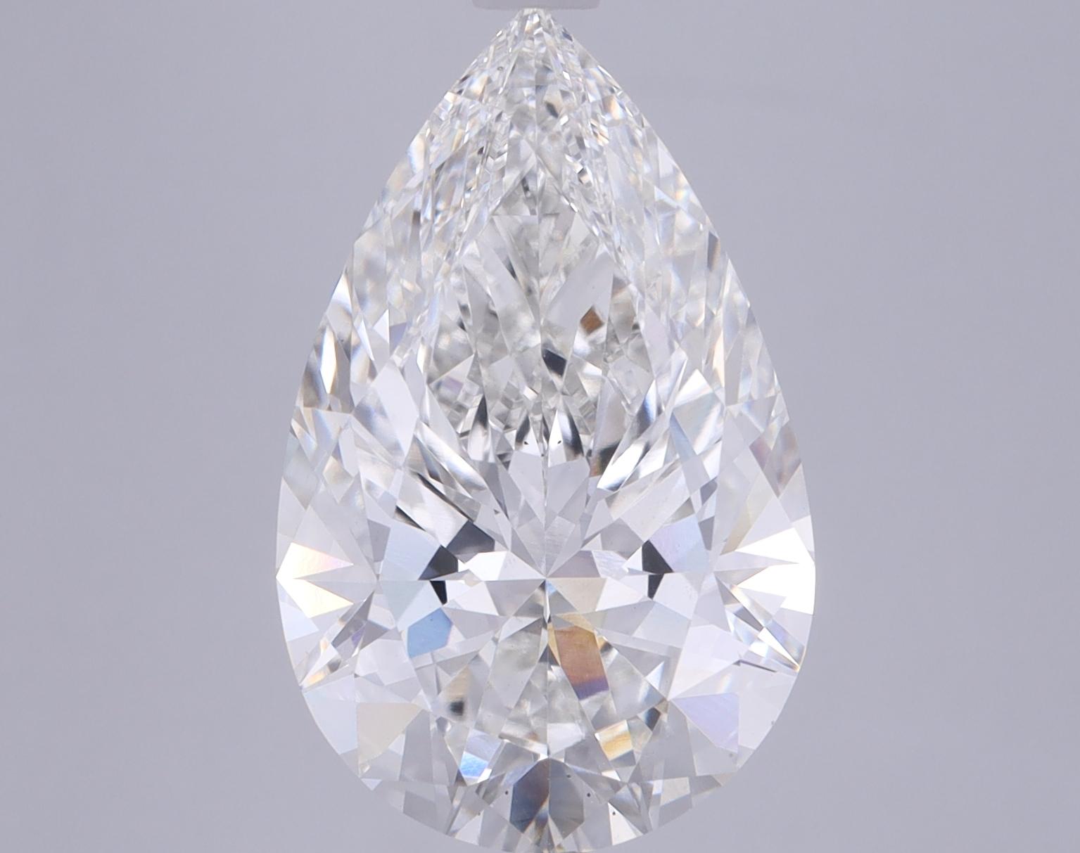 6.5 Carat Pear Shaped Ideal Cut VS2 GIA Certified Lab Grown Diamond