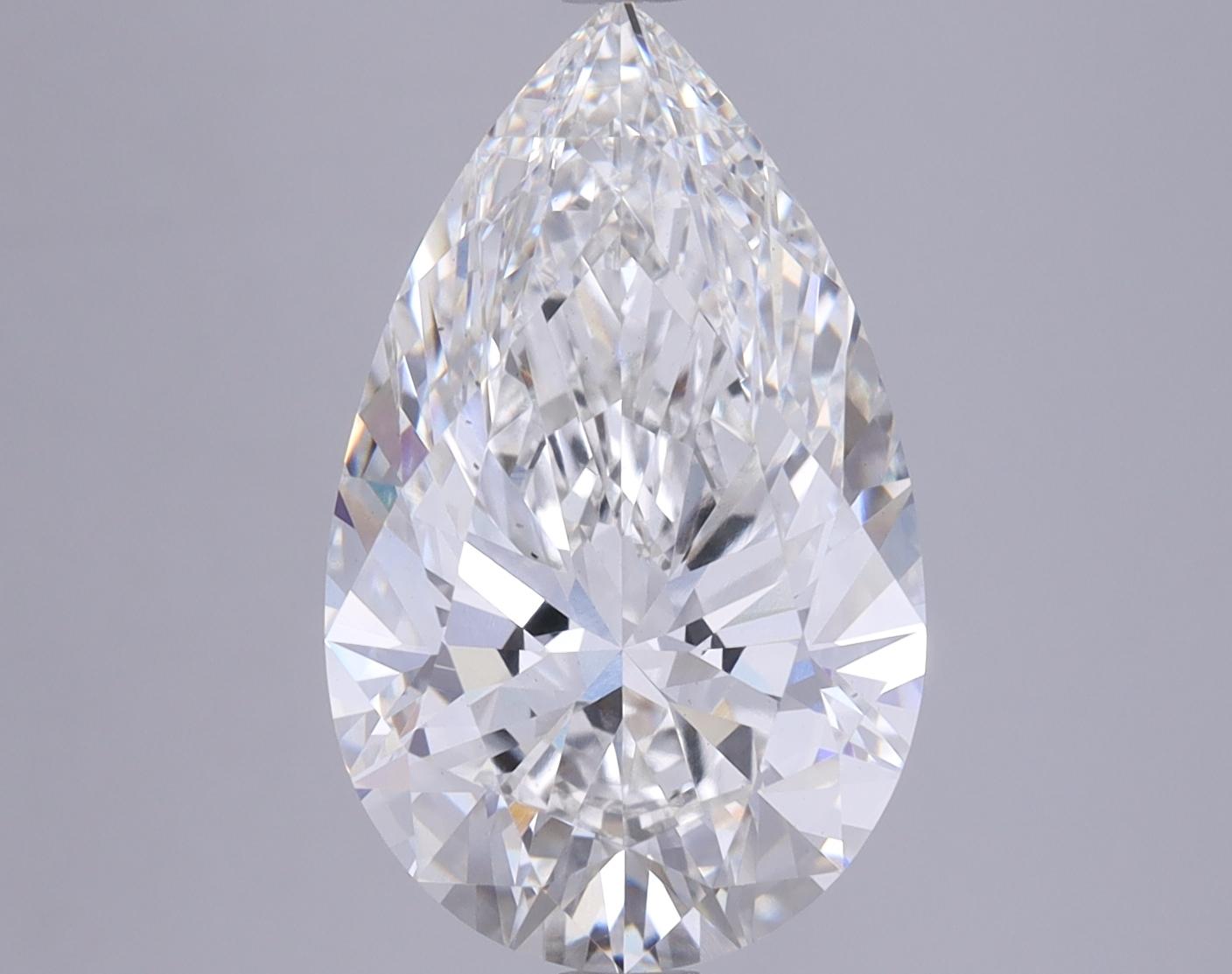5.01 Carat Pear Shaped Ideal Cut VS1 GIA Certified Lab Grown Diamond