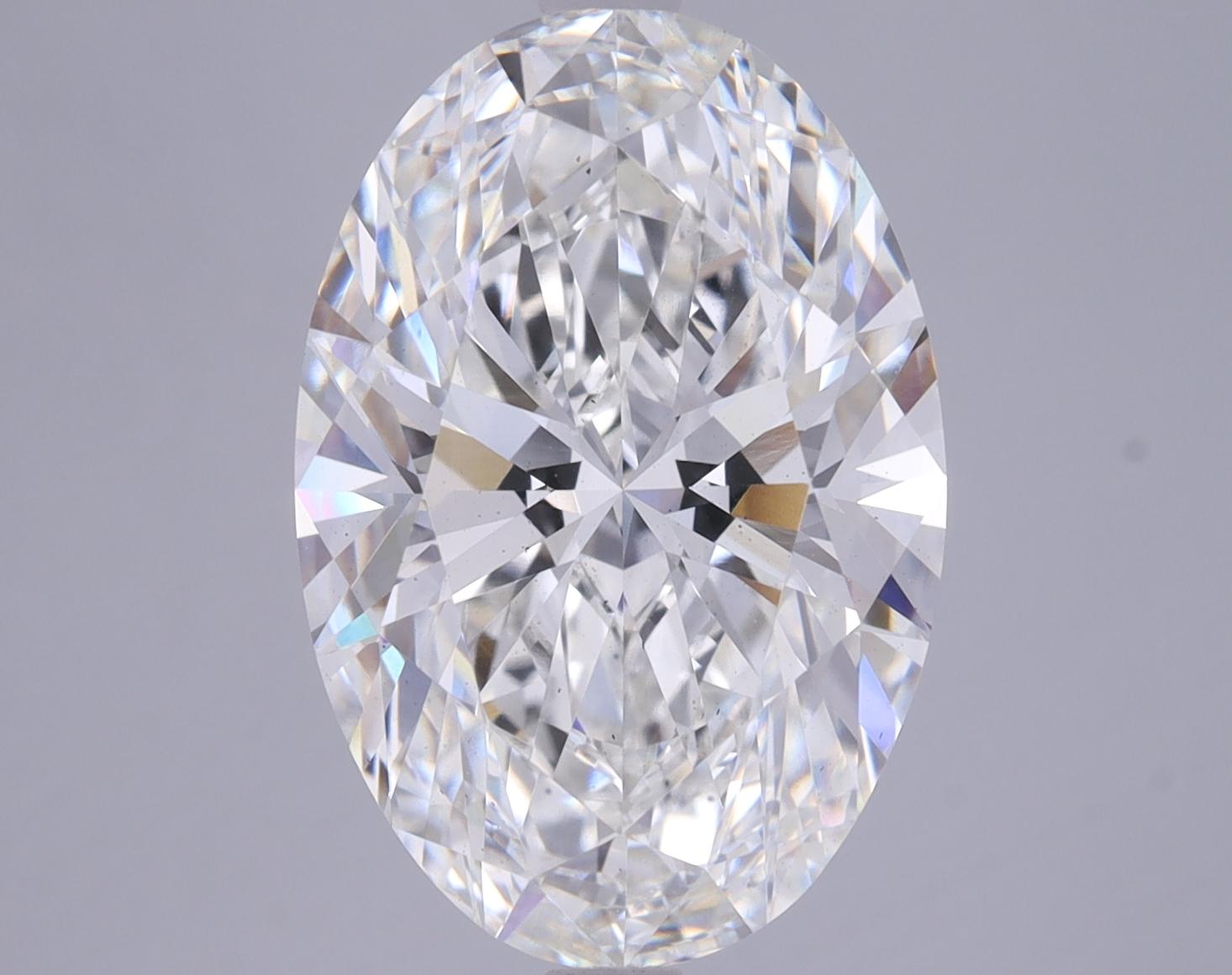 5.65 Carat Oval Shaped Ideal Cut VS2 GIA Certified Lab Grown Diamond