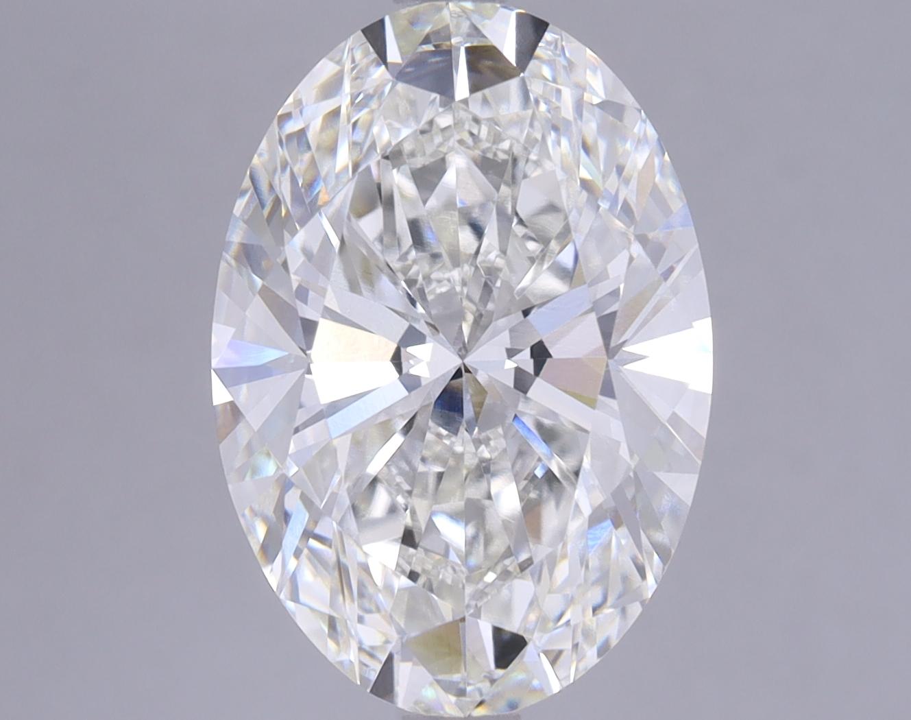 5.01 Carat Oval Shaped Ideal Cut VVS2 GIA Certified Lab Grown Diamond