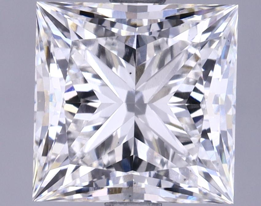 2.65 Carat Princess Shaped Ideal Cut VS2 GIA Certified Lab Grown Diamond
