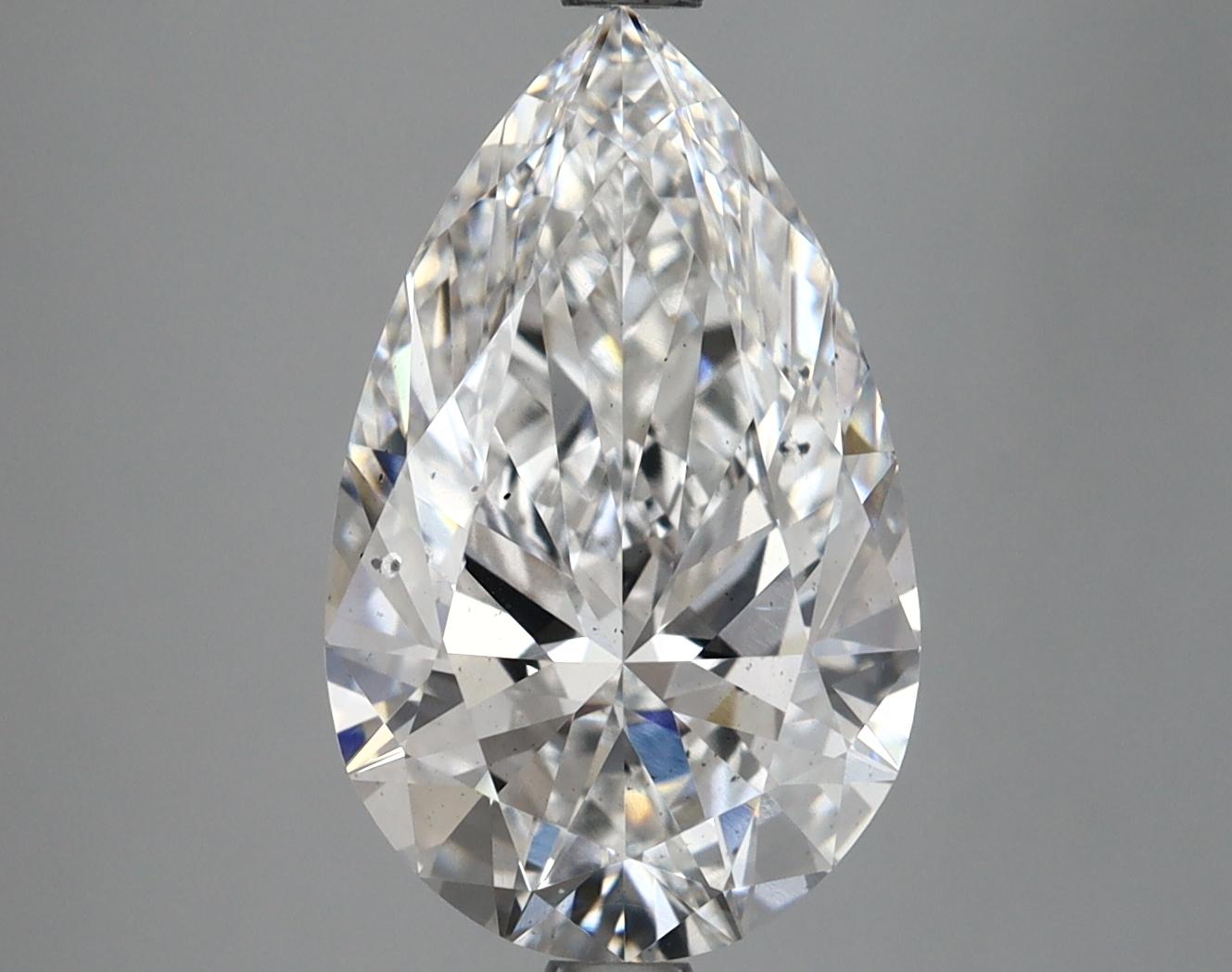 3.83 Carat Pear Shaped Ideal Cut SI1 IGI Certified Lab Grown Diamond