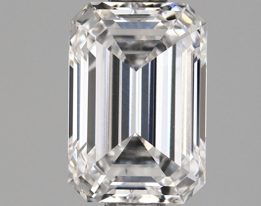 1.12 Carat Emerald Shaped Ideal Cut VVS2 GIA Certified Lab Grown Diamond