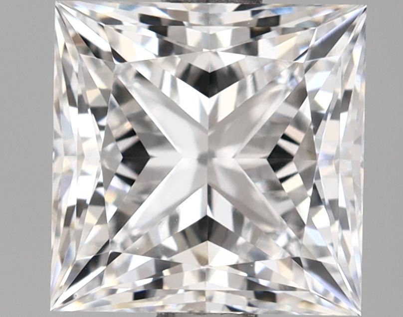 1.68 Carat Princess Shaped Ideal Cut VVS2 IGI Certified Lab Grown Diamond