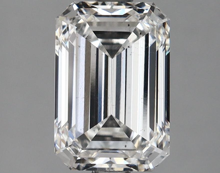 2.52 Carat Emerald Shaped Ideal Cut SI1 IGI Certified Lab Grown Diamond