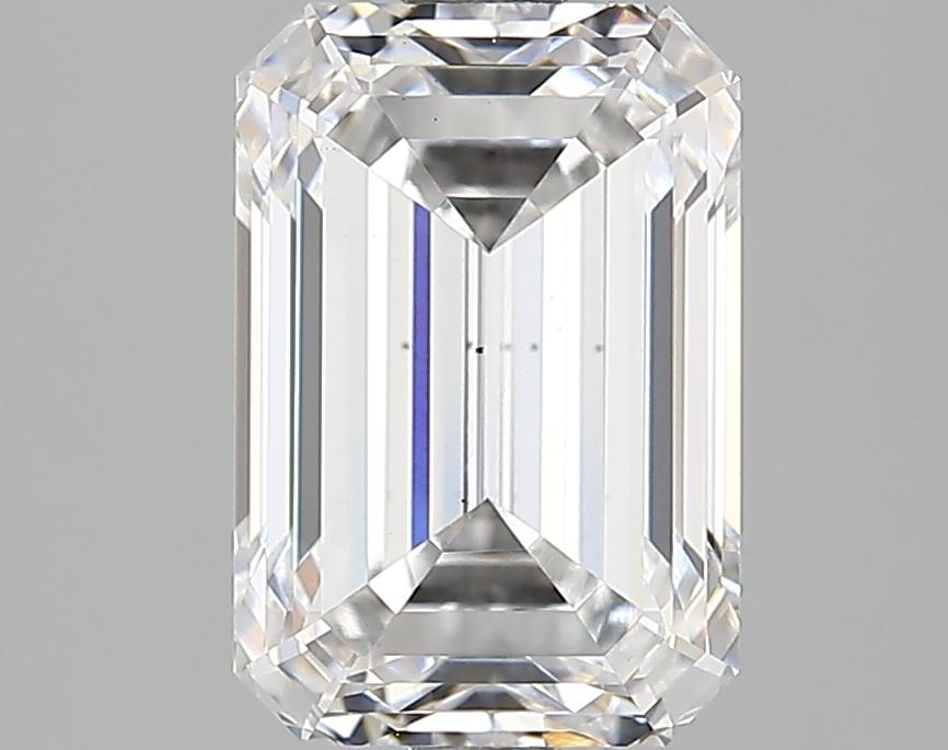 2.66 Carat Emerald Shaped Ideal Cut VS2 IGI Certified Lab Grown Diamond