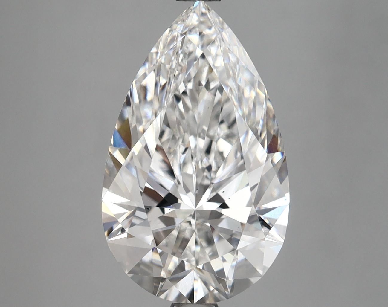 3.8 Carat Pear Shaped Ideal Cut VS2 IGI Certified Lab Grown Diamond