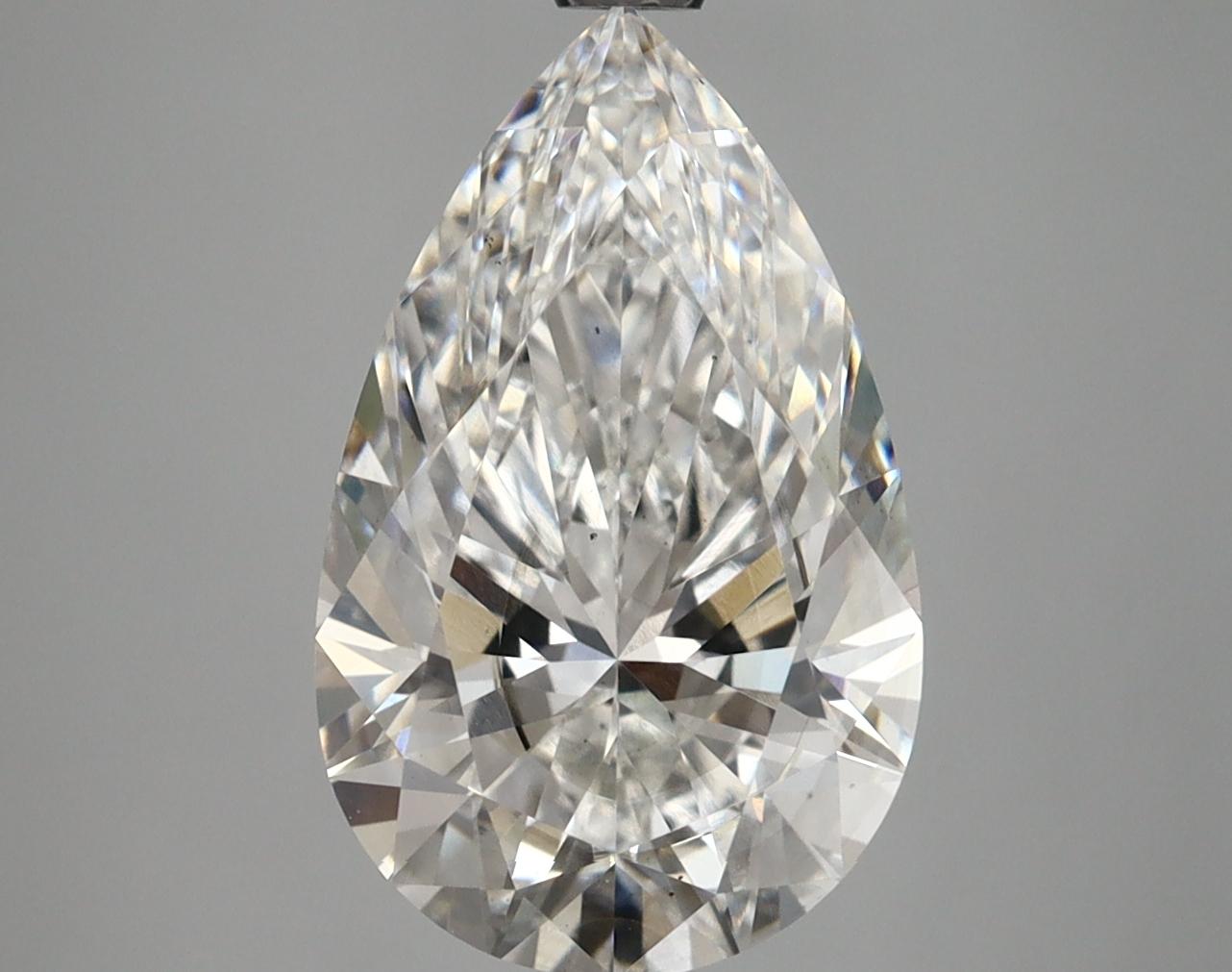 3.87 Carat Pear Shaped Ideal Cut SI1 IGI Certified Lab Grown Diamond