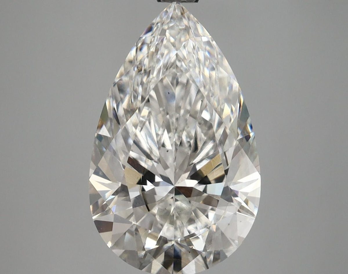 3.87 Carat Pear Shaped Ideal Cut SI1 IGI Certified Lab Grown Diamond