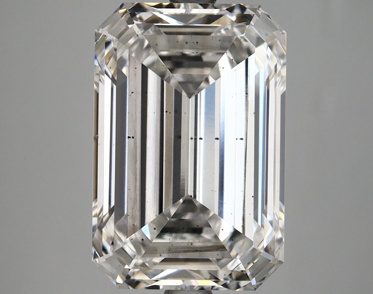 6.7 Carat Emerald Shaped Very Good Cut SI1 IGI Certified Lab Grown Diamond