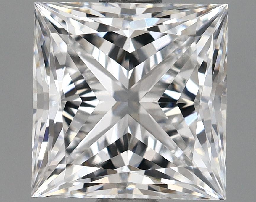 1.68 Carat Princess Shaped Ideal Cut VVS2 IGI Certified Lab Grown Diamond