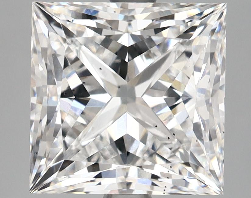 4.01 Carat Princess Shaped Ideal Cut SI1 IGI Certified Lab Grown Diamond