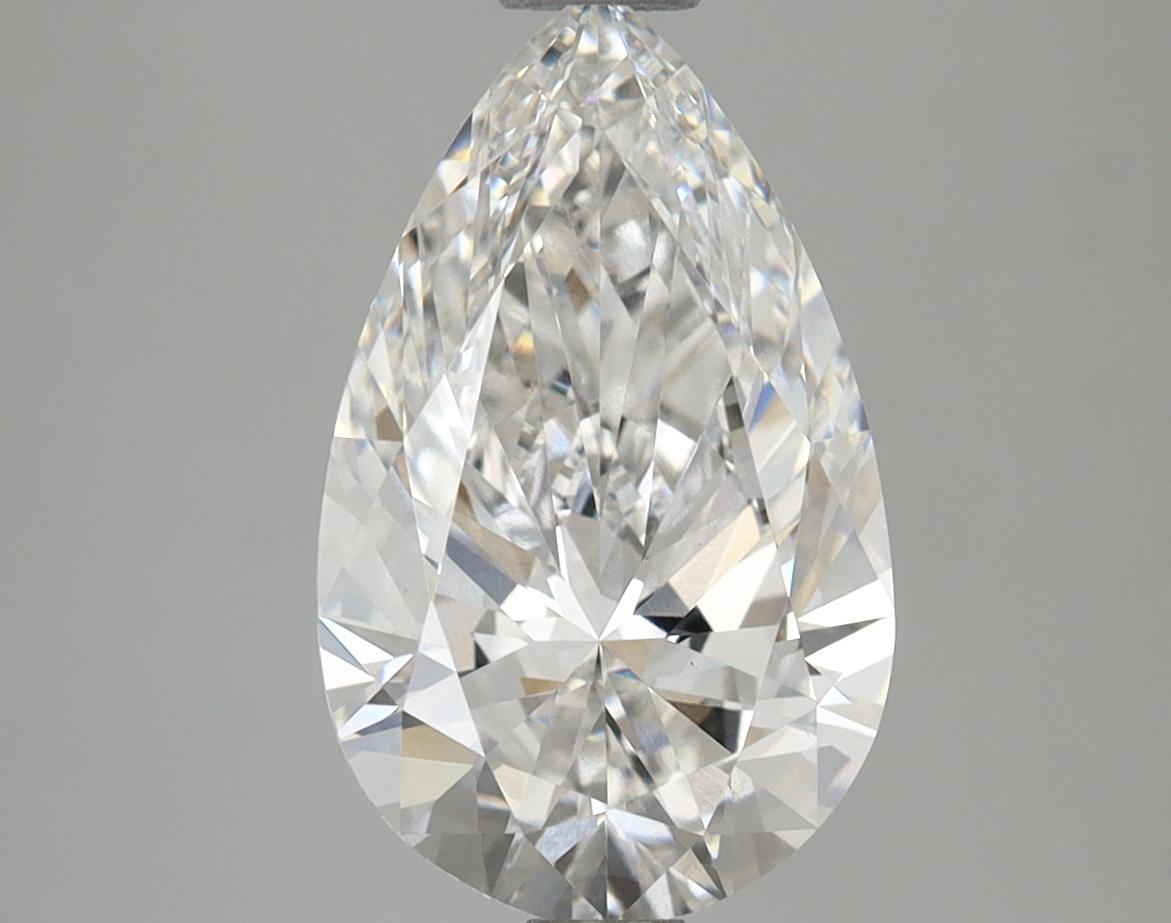 2.85 Carat Pear Shaped Ideal Cut VVS2 IGI Certified Lab Grown Diamond