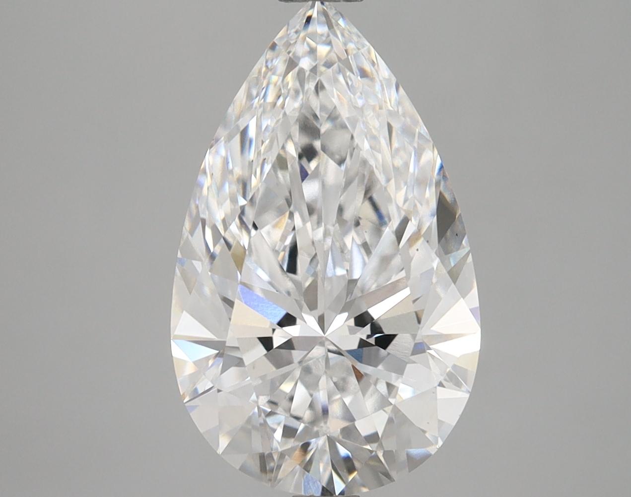 3.67 Carat Pear Shaped Ideal Cut VS1 IGI Certified Lab Grown Diamond