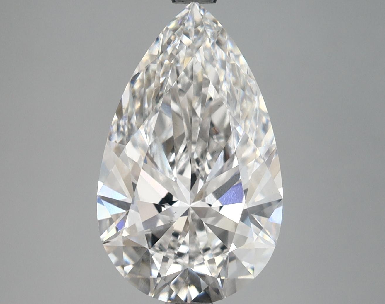 3.67 Carat Pear Shaped Ideal Cut VS1 IGI Certified Lab Grown Diamond