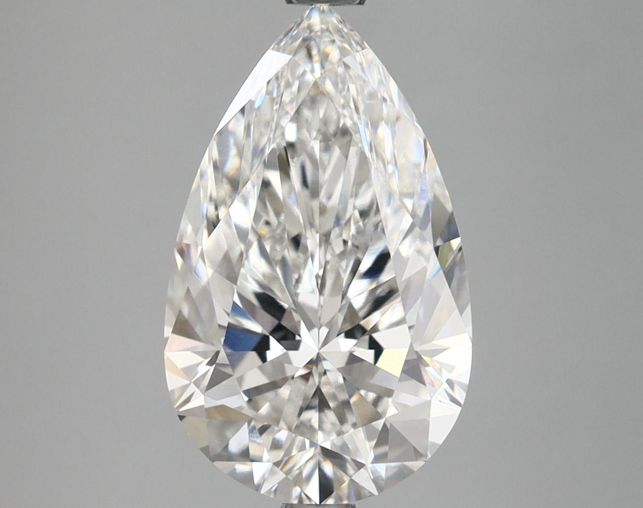 3.61 Carat Pear Shaped Ideal Cut VVS2 IGI Certified Lab Grown Diamond