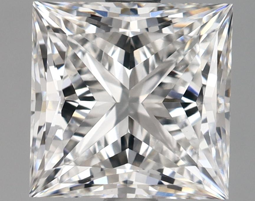 2.55 Carat Princess Shaped Ideal Cut VVS2 IGI Certified Lab Grown Diamond