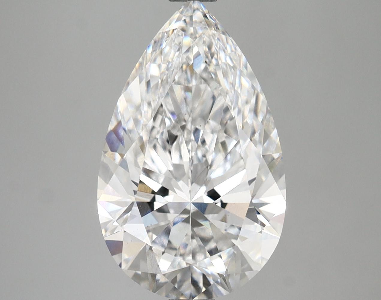 3.67 Carat Pear Shaped Ideal Cut VS1 IGI Certified Lab Grown Diamond