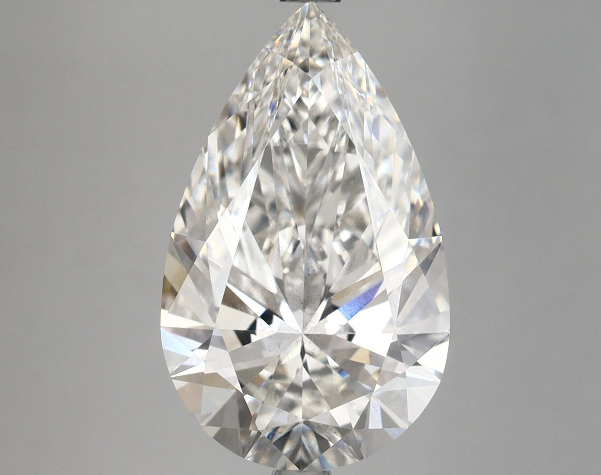 5.56 Carat Pear Shaped Ideal Cut VS2 IGI Certified Lab Grown Diamond