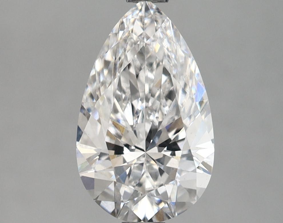 1.68 Carat Pear Shaped Ideal Cut VVS2 IGI Certified Lab Grown Diamond