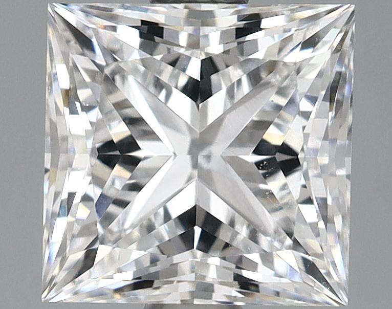 1.68 Carat Princess Shaped Ideal Cut VVS2 IGI Certified Lab Grown Diamond