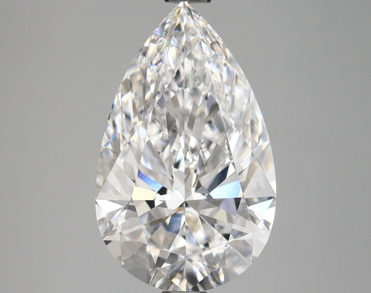 3.38 Carat Pear Shaped Ideal Cut VVS2 IGI Certified Lab Grown Diamond