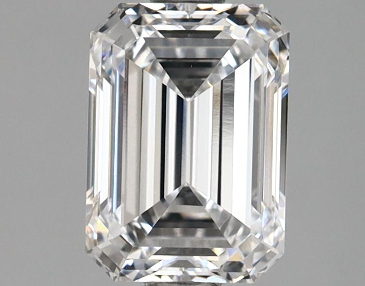 1.57 Carat Emerald Shaped Ideal Cut VVS2 IGI Certified Lab Grown Diamond