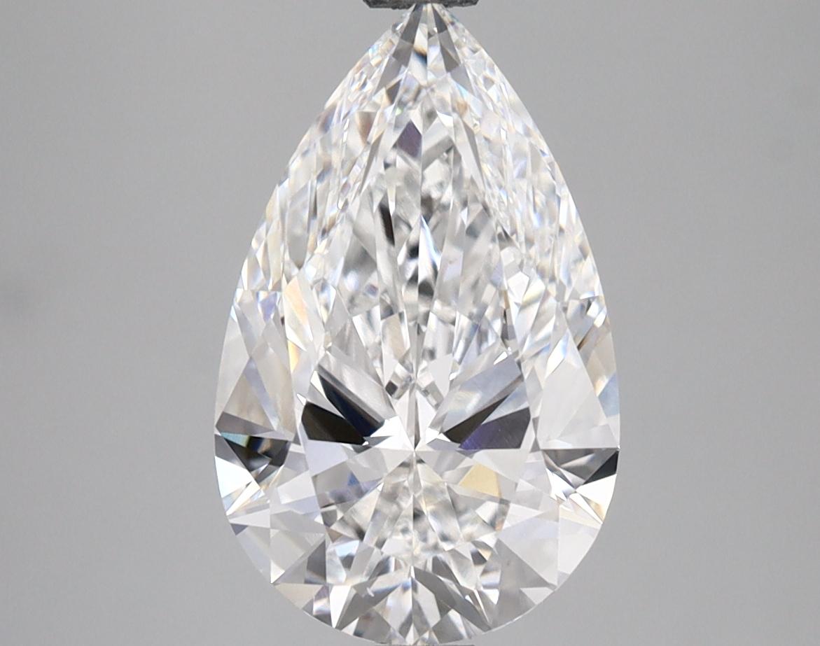 2.96 Carat Pear Shaped Ideal Cut VVS2 IGI Certified Lab Grown Diamond