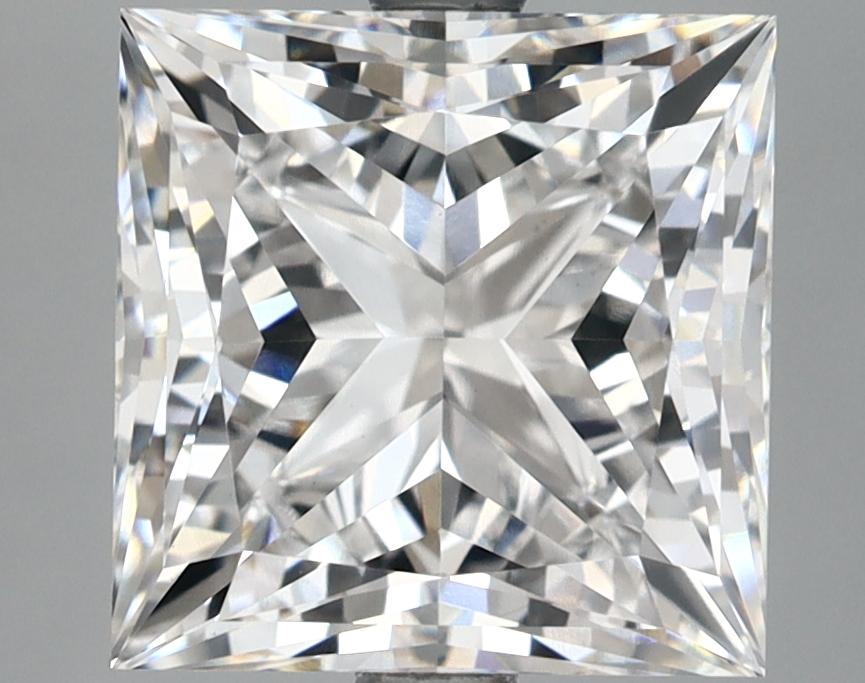 4.54 Carat Princess Shaped Ideal Cut VVS2 IGI Certified Lab Grown Diamond