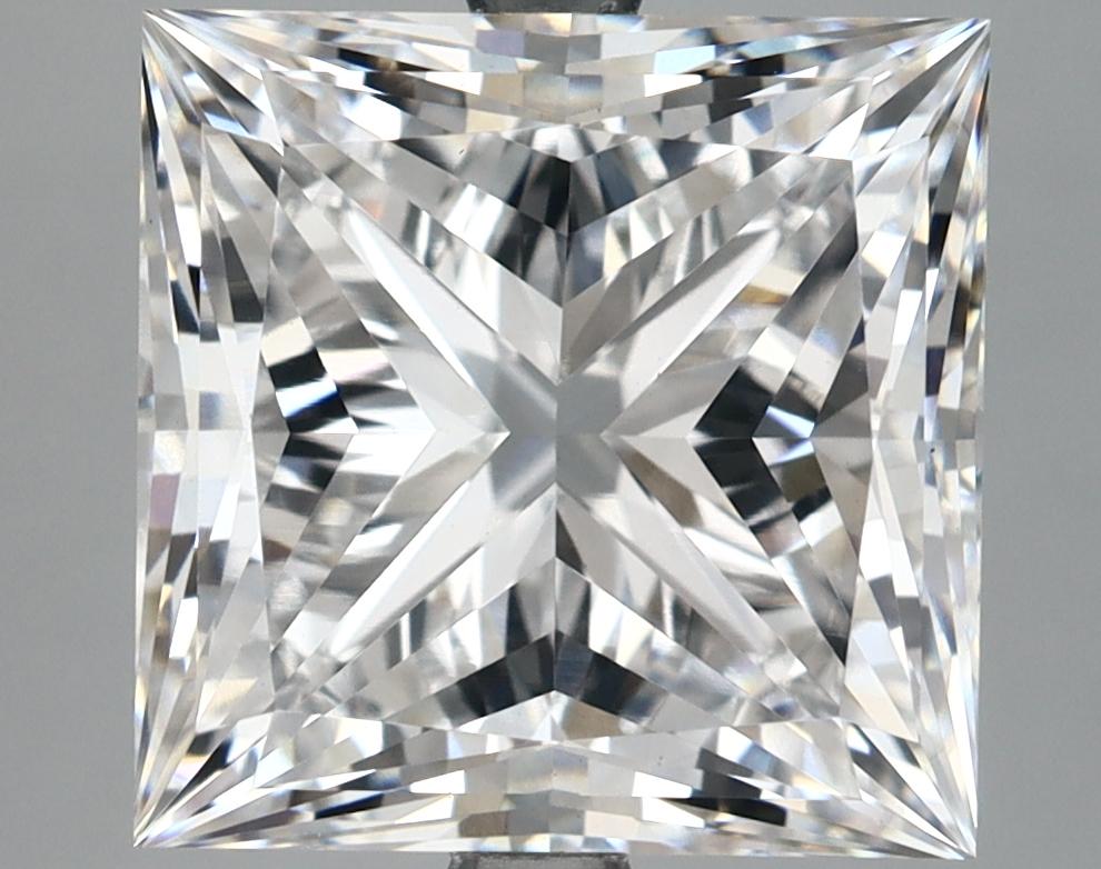 6.77 Carat Princess Shaped Ideal Cut VVS2 IGI Certified Lab Grown Diamond