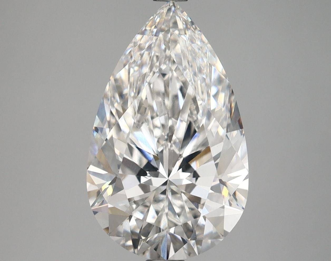 3.61 Carat Pear Shaped Ideal Cut VVS2 IGI Certified Lab Grown Diamond