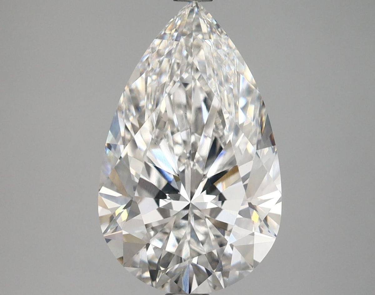3.61 Carat Pear Shaped Ideal Cut VVS2 IGI Certified Lab Grown Diamond