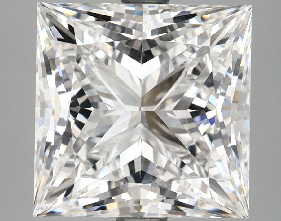 5.07 Carat Princess Shaped Ideal Cut VVS2 IGI Certified Lab Grown Diamond