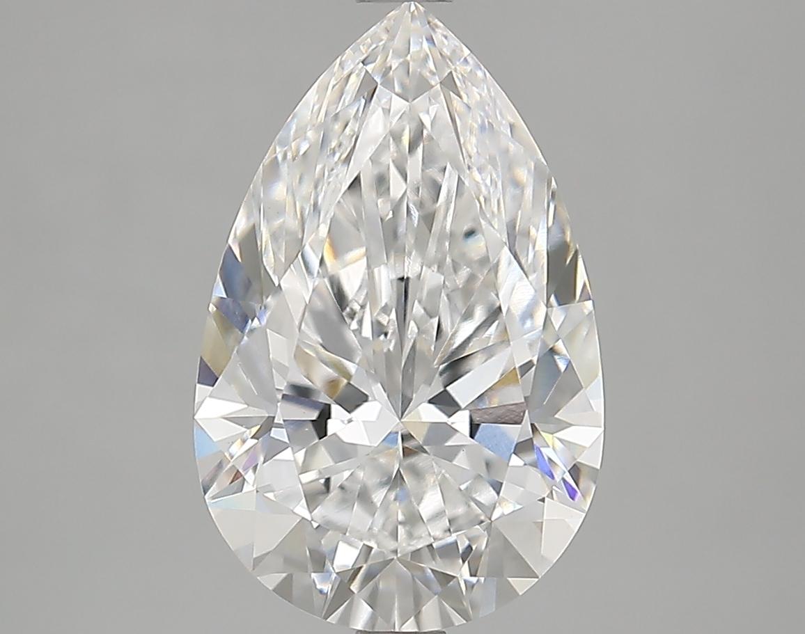 3.69 Carat Pear Shaped Ideal Cut VVS2 IGI Certified Lab Grown Diamond
