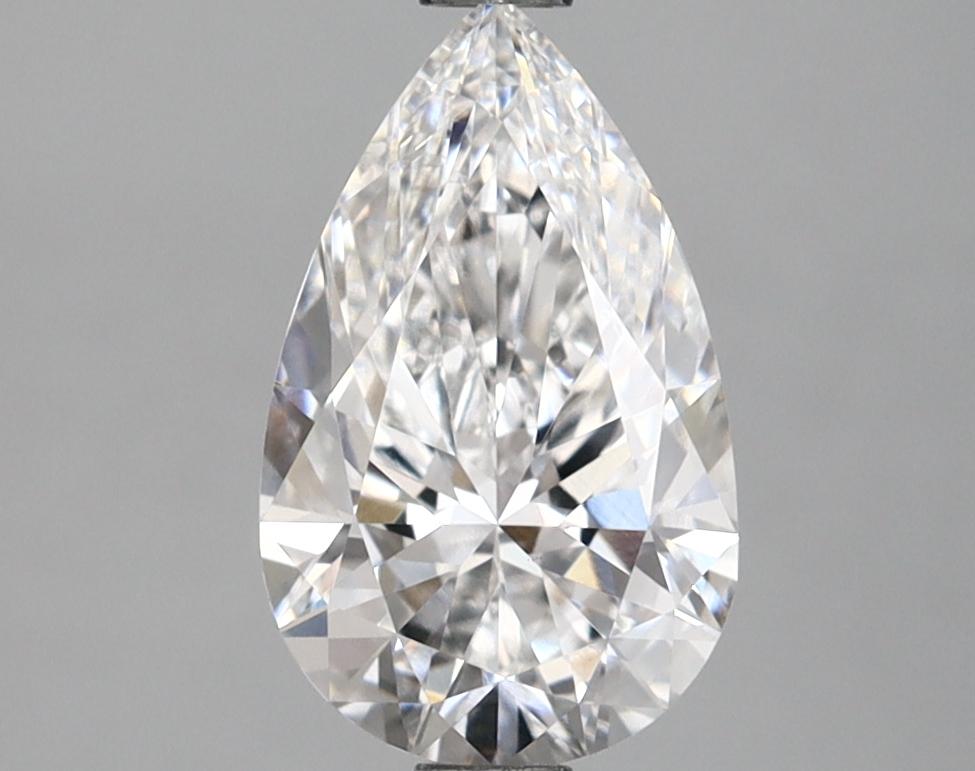 1.58 Carat Pear Shaped Ideal Cut VVS2 IGI Certified Lab Grown Diamond