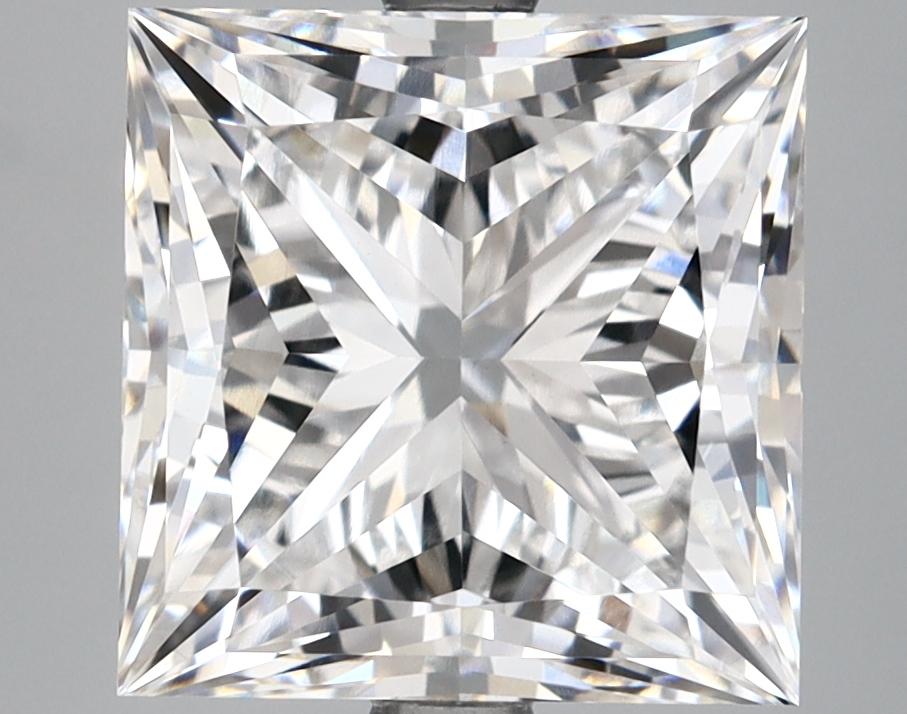 5.28 Carat Princess Shaped Ideal Cut VVS2 IGI Certified Lab Grown Diamond