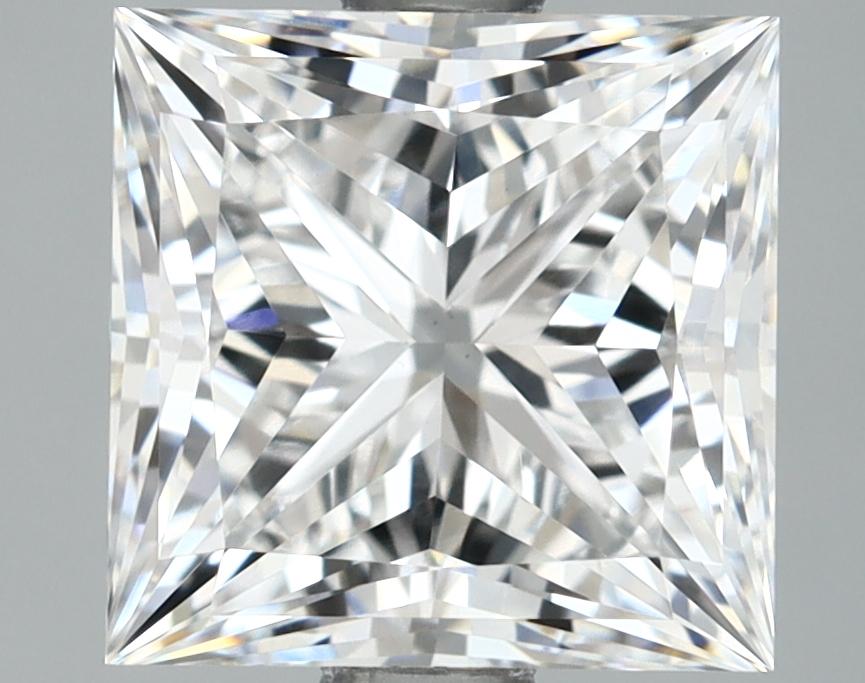 2.03 Carat Princess Shaped Ideal Cut VVS2 IGI Certified Lab Grown Diamond