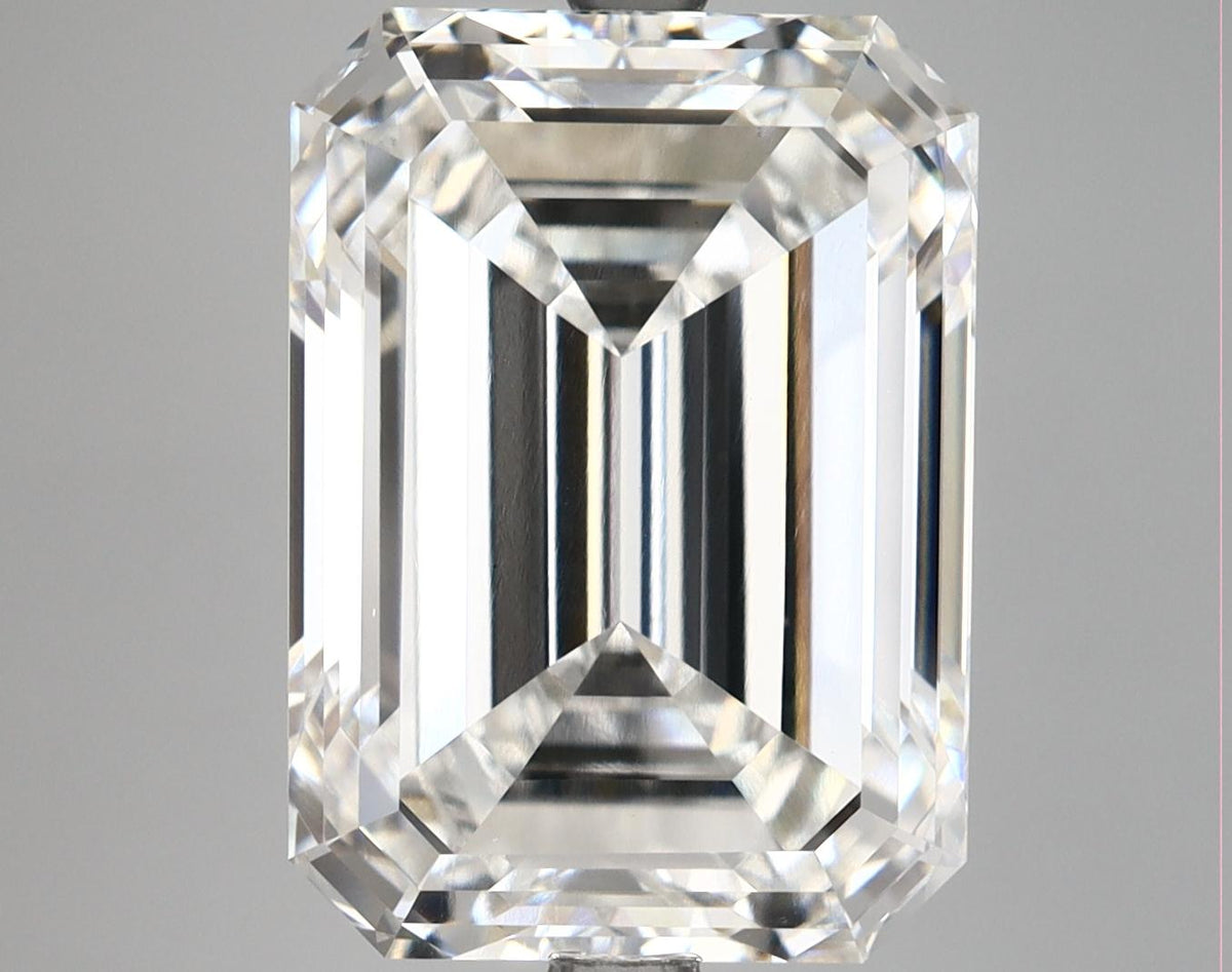 9.66 Carat Emerald Shaped Excellent Cut VS1 IGI Certified Lab Grown Diamond