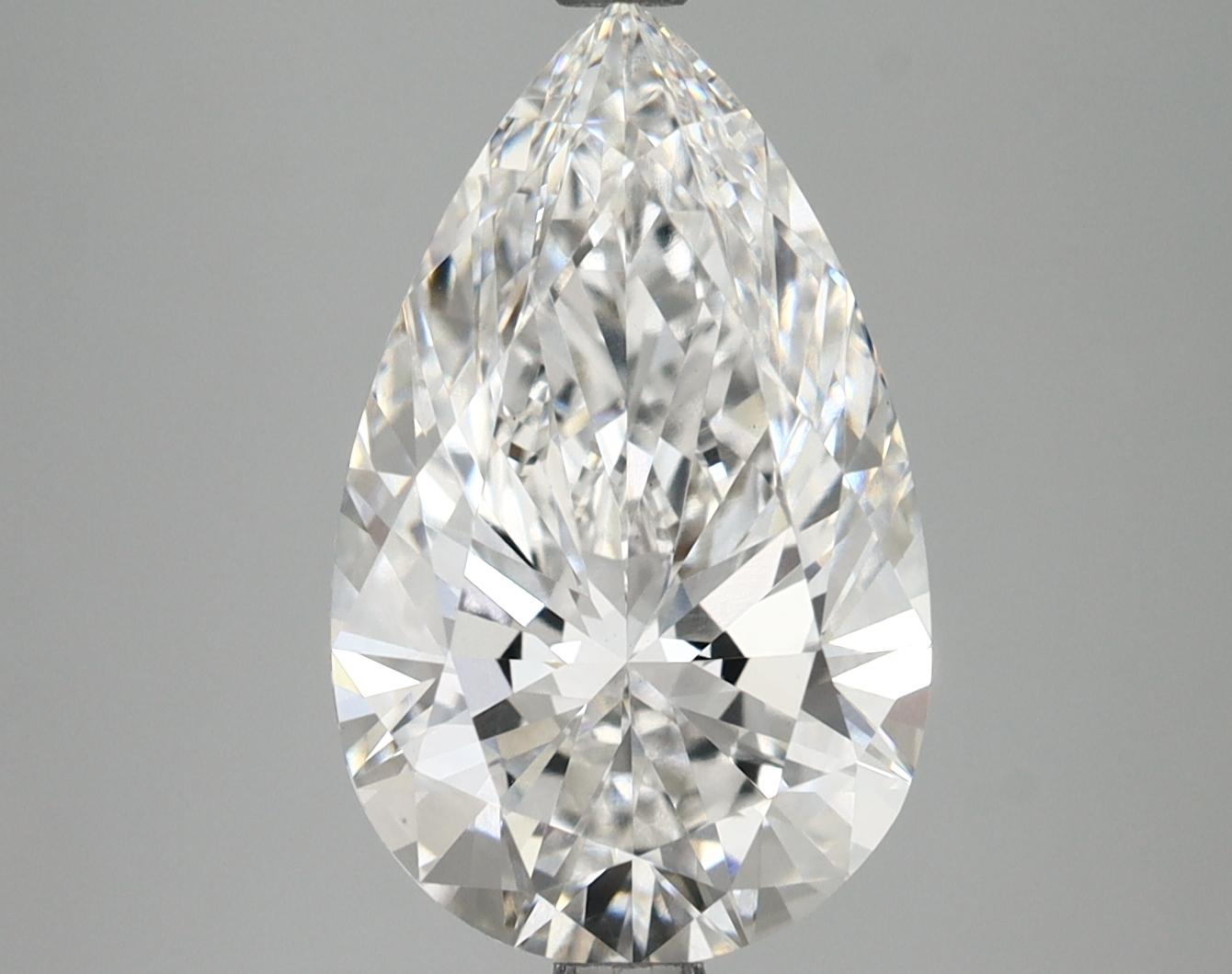 4.07 Carat Pear Shaped Ideal Cut VS1 IGI Certified Lab Grown Diamond
