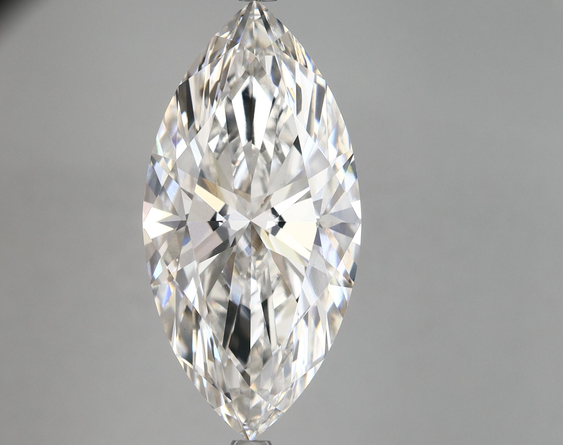 8.08 Carat Marquise Shaped Ideal Cut VVS2 IGI Certified Lab Grown Diamond