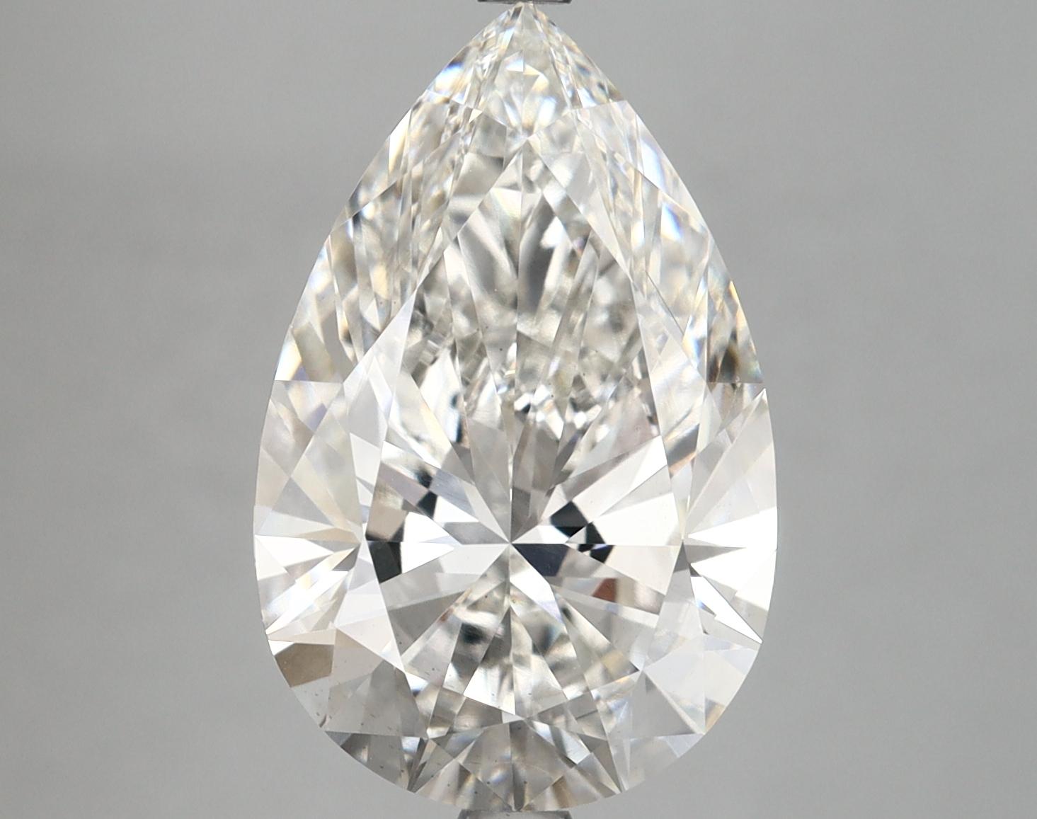 5.75 Carat Pear Shaped Ideal Cut VS2 IGI Certified Lab Grown Diamond