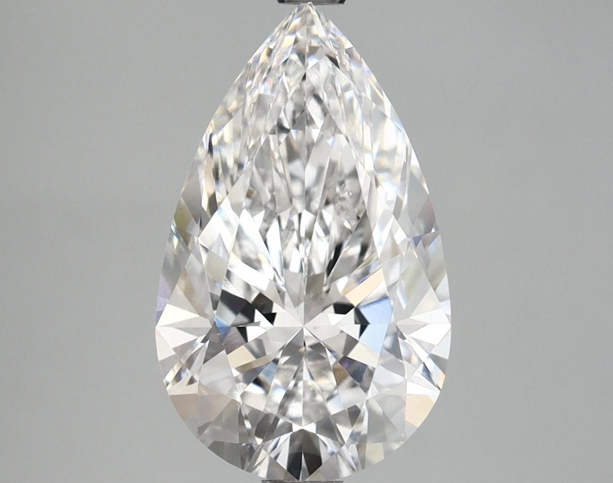 3.19 Carat Pear Shaped Ideal Cut VVS2 IGI Certified Lab Grown Diamond