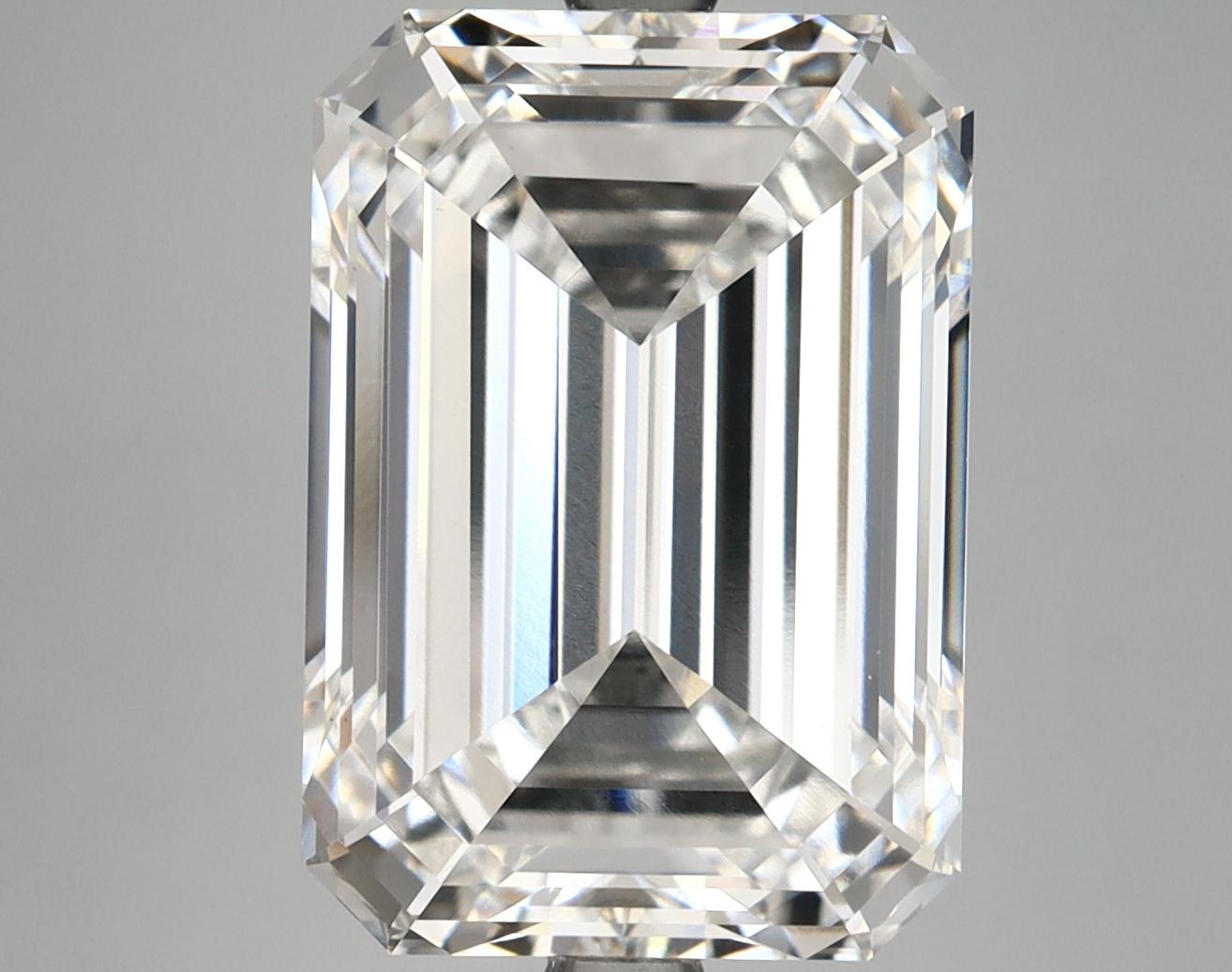 8.2 Carat Emerald Shaped Ideal Cut VVS2 IGI Certified Lab Grown Diamond