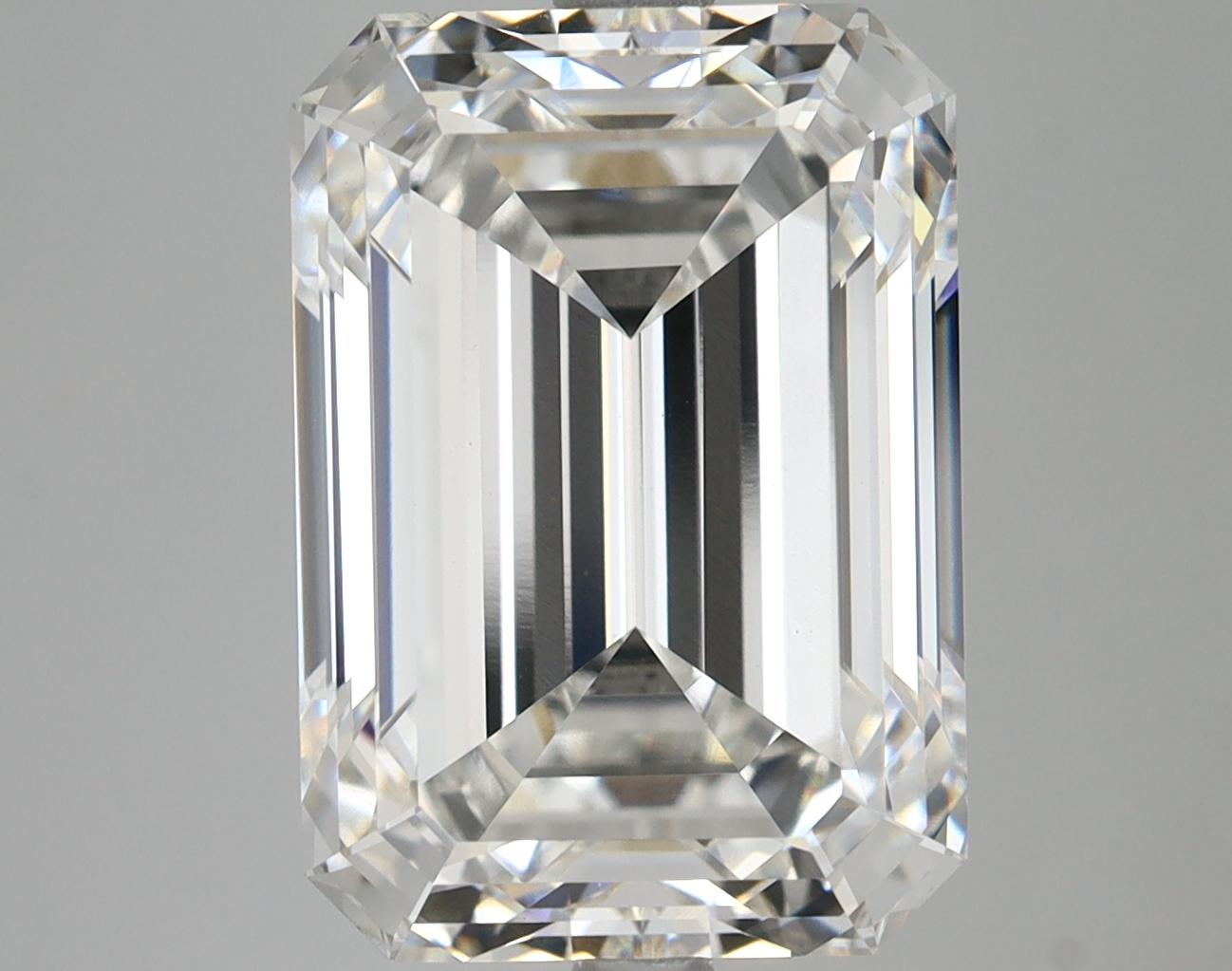 8.29 Carat Emerald Shaped Ideal Cut VVS2 IGI Certified Lab Grown Diamond